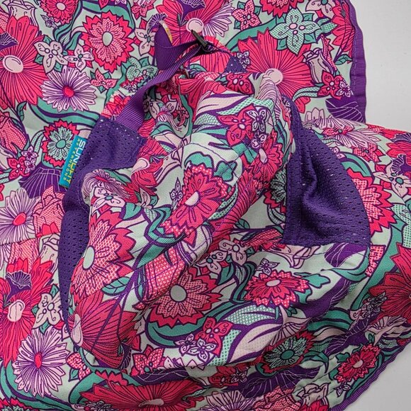 Sunday Afternoons Kids Play Hat Large Purple Multicolor UPF 50+ Floral Outdoor - Picture 5 of 7